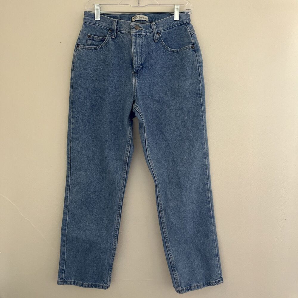 LEE Riders Vintage Relaxed Fit Heavyweight Wide Leg Hi Rise Lightwash Jeans- 6 P